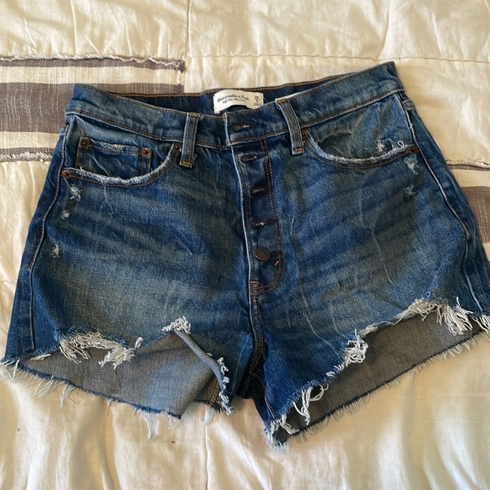 A&F High Rise Mom Shorts